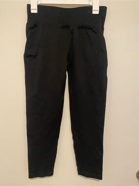 Halara High Waist Butt Lifting Black 7/8 Leggings XL NWT